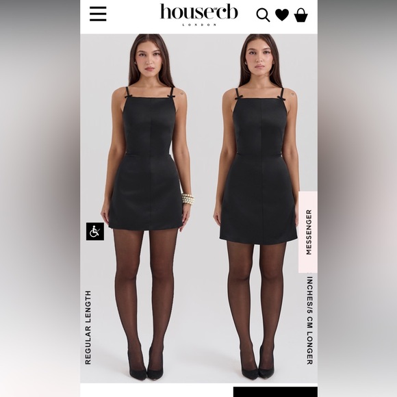 House of CB // “Dainty” Black Mini Dress - Picture 3 of 7